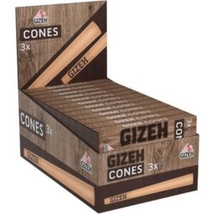 Gizeh Brown Cones + Tip 24x3er