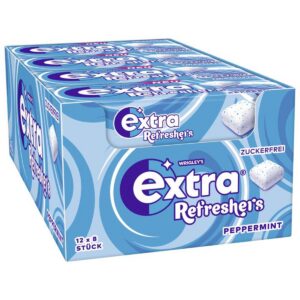 Wrigleys Extra Refreshers Peppermint ohne Zucker /12er Display
