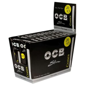 OCB Schwarz Premium Slim Cones 20x3er