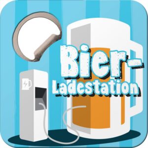 Untersetzer m.Flaschenöffner - Bier-Ladestation
