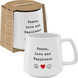 Tasse Konisch - Peace, Love & Happiness