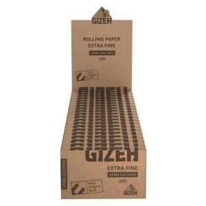 Zigarettenpapier - Gizeh Unbleached Extra Fine 100/ 20x100 Blatt