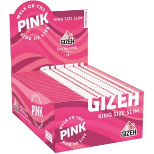 Zigarettenpapier - Gizeh All Pink King Size Slim 50x34 Blatt