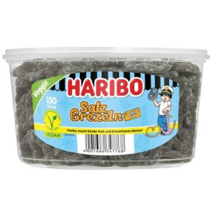 Haribo Salzbrezeln Lakritz veggie /150er Dose
