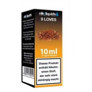 Niko Liquids - 9 Loves 3mg
