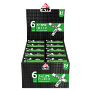 Gizeh Black Active Filter 6mm 10 Packungen à 34 Stück