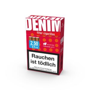 Denim Red Naturdeckblatt /17er