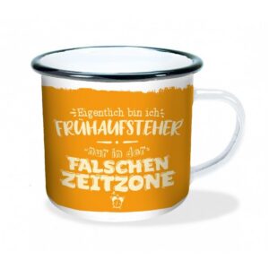 Emaillebecher - Falsche Zeitzone