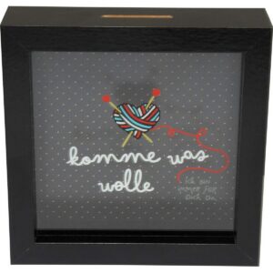 Spardose Bilderrahmen - Wolle