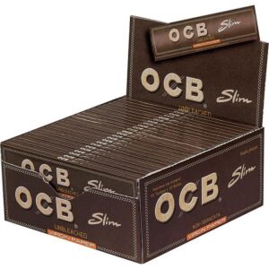 Zigarettenpapier - OCB Unbleached Virgin Paper Slim /50x32Blatt