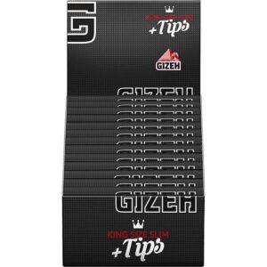 Zigarettenpapier - Gizeh Black King Size Slim + Tips 26x34 Blatt