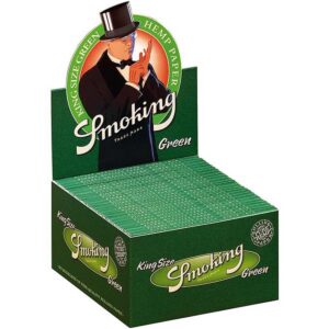 Zigarettenpapier - Smoking King Size Green 50x33 Blatt