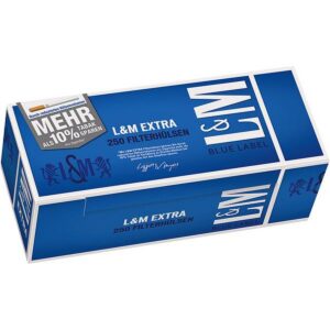 Hülsen L&M Blue Label Extra 4x250
