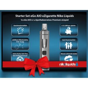 Niko Liquids - Easy Starter Set AIO silber (Geschenkbox)
