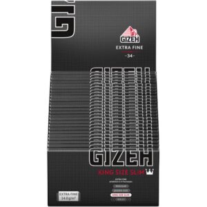 Zigarettenpapier - Gizeh Black Extra Fine King Size Slim 50x34 Blatt