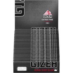 Zigarettenpapier - Gizeh Black Extra Fine King Size Slim 25x34 Blatt