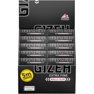 Zigarettenpapier - Gizeh Black Extra Fine Rolls Slim 20x5 Meter