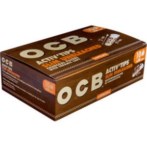 OCB Activ Tips Slim Unbleached 7mm 10x50 Stück