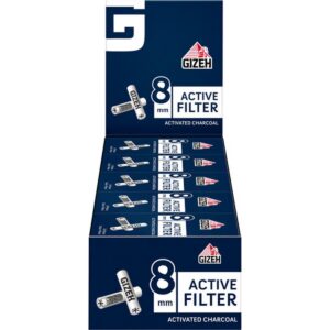 Gizeh Active Filter 8mm 25 Packungen à 10 Stück