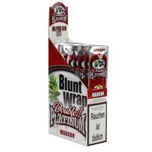 Blunt Wraps - Maroon 25x2 Blunts (Wet Cherry)