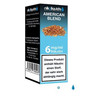Niko Liquids - American Blend 6mg