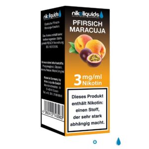 Niko Liquids - Pfirsich-Maracuja 3mg