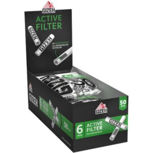 Gizeh Black Active Filter 6mm 10 Beutel à 50 Stück