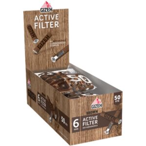 Gizeh Brown Active Filter 6mm 10 Beutel à 50 Stück