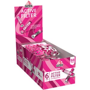 Gizeh Pink Active Filter 6mm 10 Beutel à 50 Stück