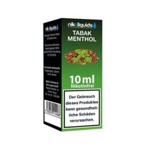 Niko Liquids - Tabak Menthol 0mg