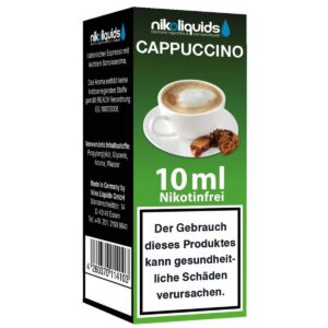 Niko Liquids - Cappuccino 0mg