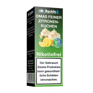 Niko Liquids - Omas Feiner Zitronenkuchen 0mg