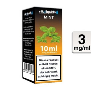 Niko Liquids - Mint 3mg