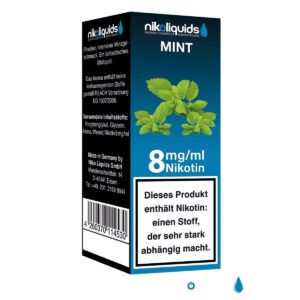 Niko Liquids - Mint 8mg