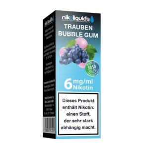 Niko Liquids - Trauben Bubble Gum 6mg