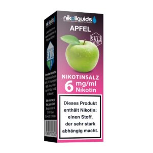 Niko Liquids - Nikotinsalz Apfel 6mg