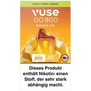 Vuse GO 800 (Box) E-Zigarette - Mango Ice 20mg
