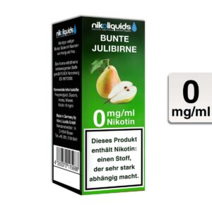 Niko Liquids - Bunte Julibirne 0mg