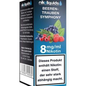 Niko Liquids - Beeren-Trauben Symphony 8mg