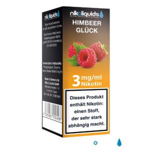 Niko Liquids - Himbeerglück 3mg