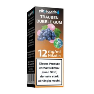 Niko Liquids - Trauben Bubble Gum 12mg