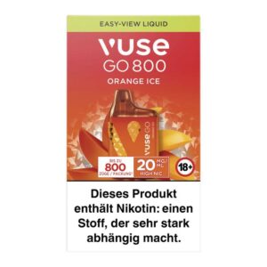 Vuse GO 800 (Box) E-Zigarette - Orange Ice 20mg