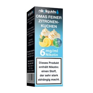 Niko Liquids - Omas Feiner Zitronenkuchen 6mg