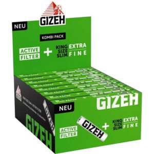 Zigarettenpapier - Gizeh Black KSS + Active Filter 16x34 Blatt