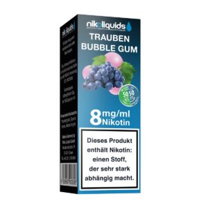 Niko Liquids - Trauben Bubble Gum 8mg