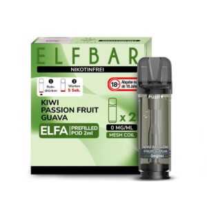 Elfbar Elfa - Pod Kiwi Passion Fruit Guava 0mg /2er Pack