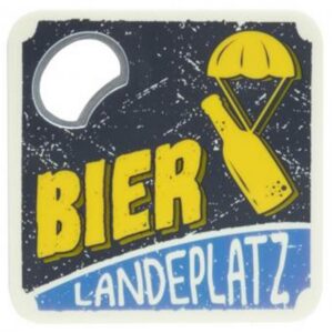 Untersetzer m.Flaschenöffner - Bier Landeplatz