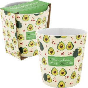 Blumenübertopf - Avocado
