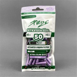 Purize - Aktivkohlefilter Xtra Slim Size 6mm - Lilac /50er Beutel
