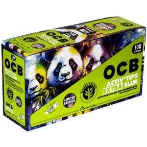 OCB Activ Tips Extra Slim 6mm Bamboo - limited Edition 10x50 Stück